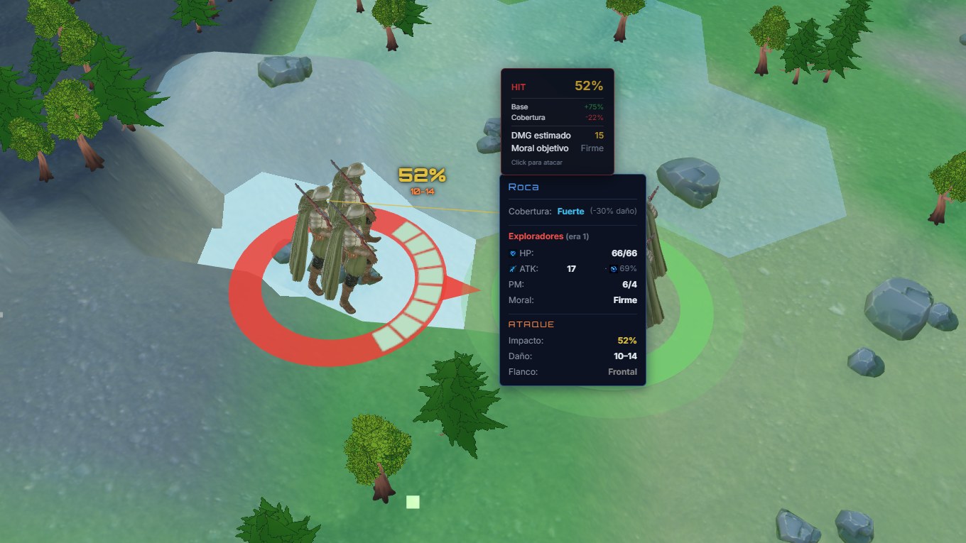 Attack preview: hit chance, cover and facing